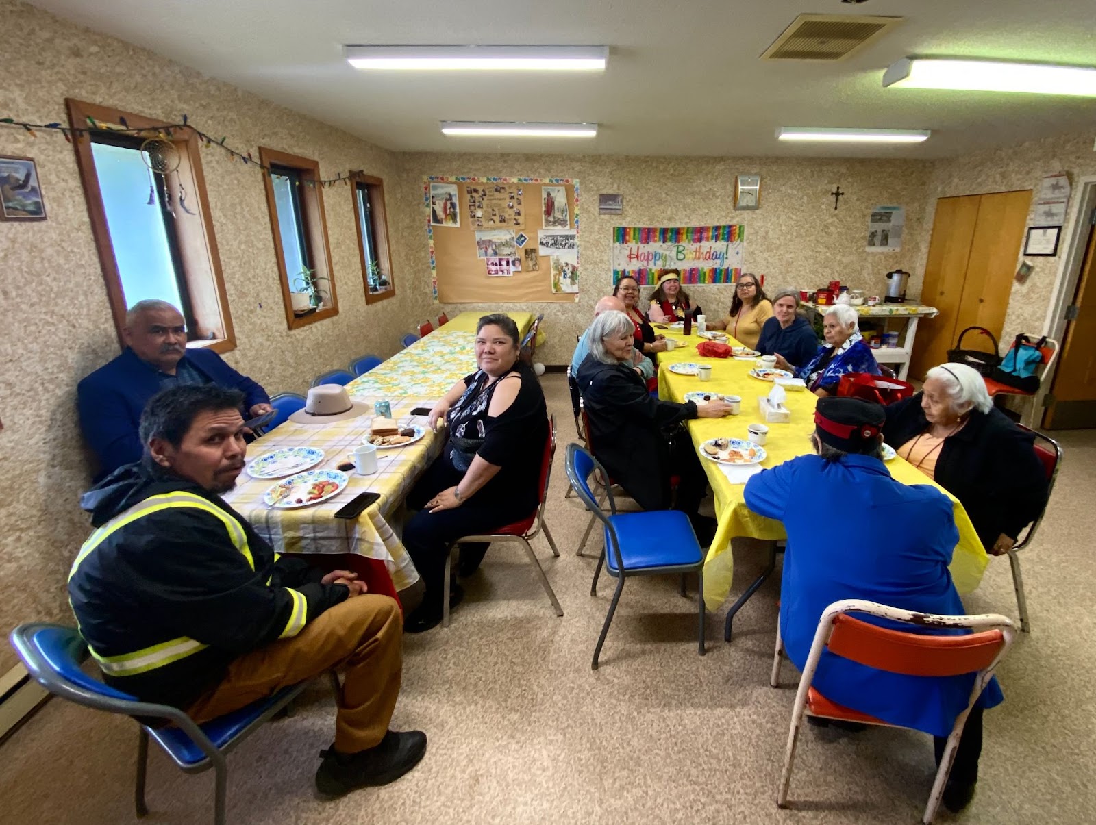 Shared meal at the reception