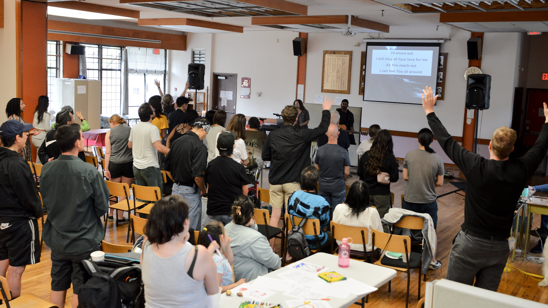 Worship service at Strathcona Vineyard